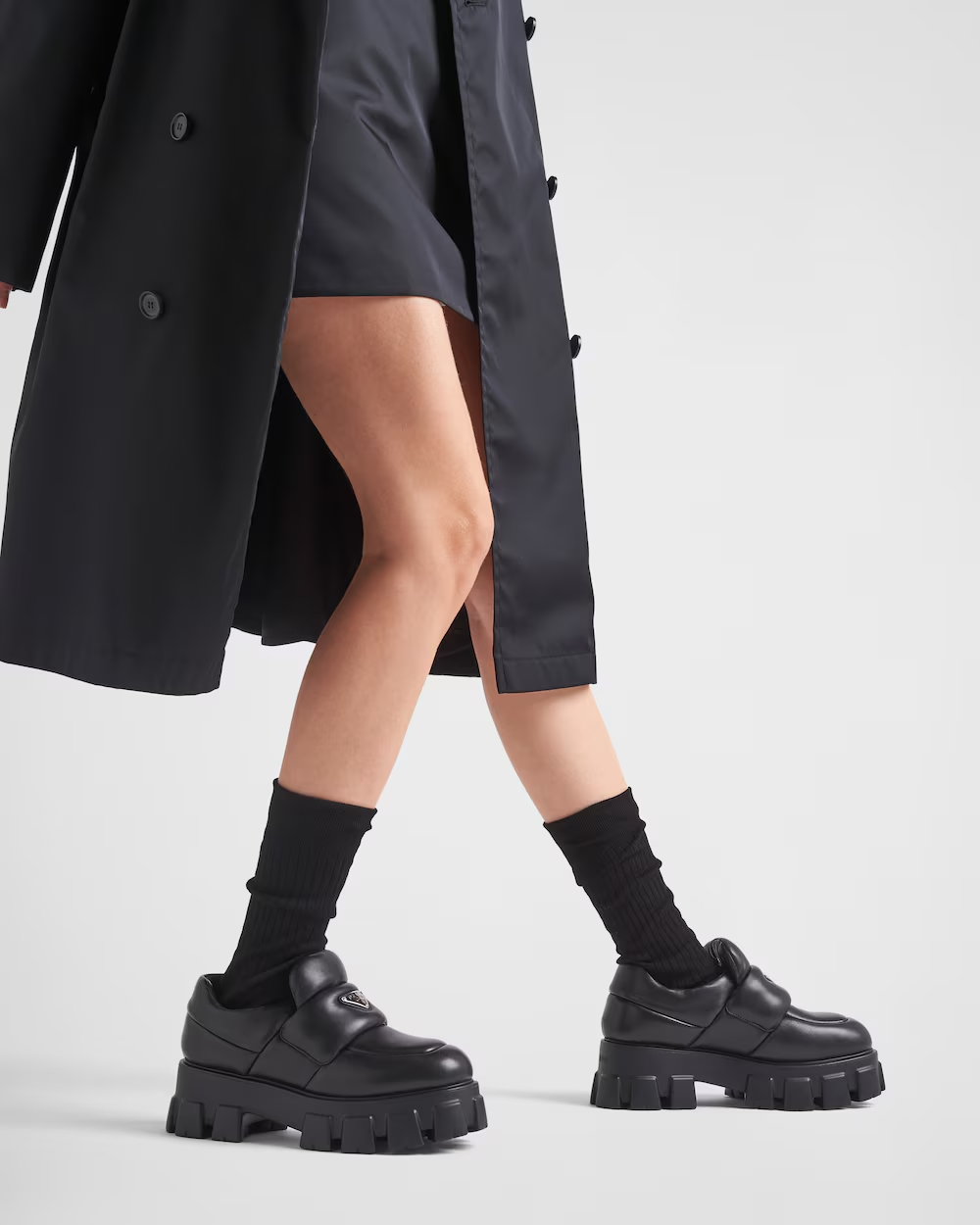 Soft padded nappa leather loafers